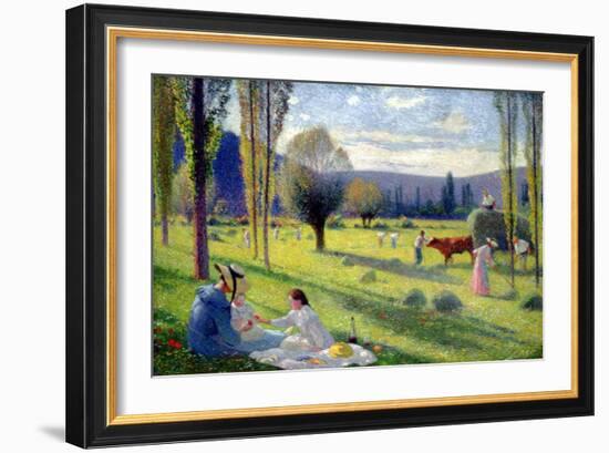 The Harvest, 1895-Henri Martin-Framed Giclee Print