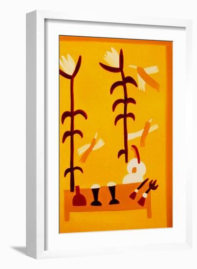 The harvest, 1997, (oil on linen)-Cristina Rodriguez-Framed Giclee Print