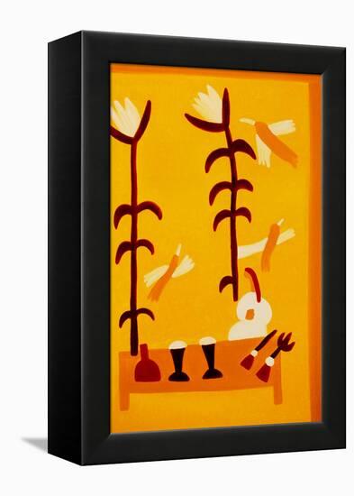 The harvest, 1997, (oil on linen)-Cristina Rodriguez-Framed Premier Image Canvas