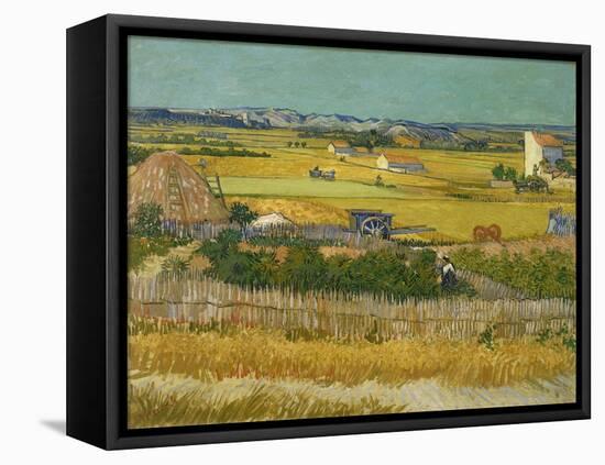 The Harvest. Arles, June 1888-Vincent van Gogh-Framed Premier Image Canvas