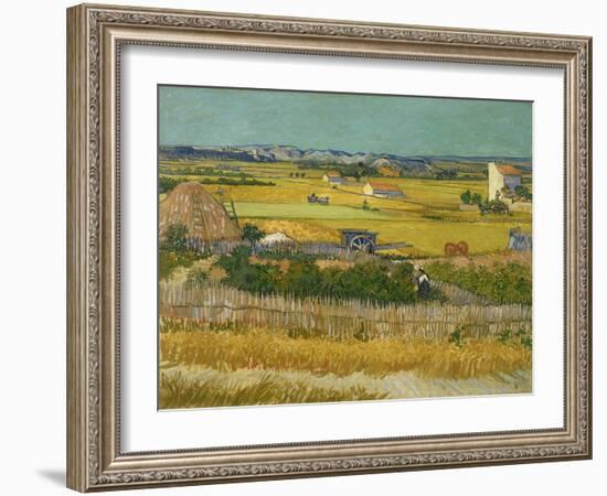 The Harvest. Arles, June 1888-Vincent van Gogh-Framed Giclee Print