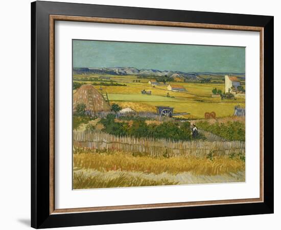 The Harvest. Arles, June 1888-Vincent van Gogh-Framed Giclee Print