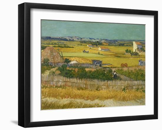 The Harvest. Arles, June 1888-Vincent van Gogh-Framed Giclee Print