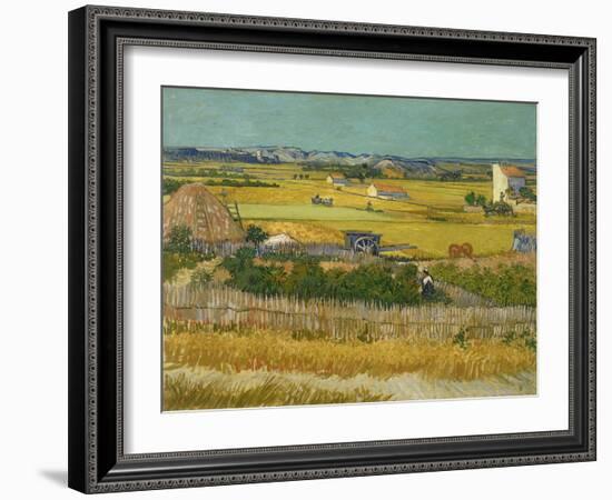 The Harvest. Arles, June 1888-Vincent van Gogh-Framed Giclee Print