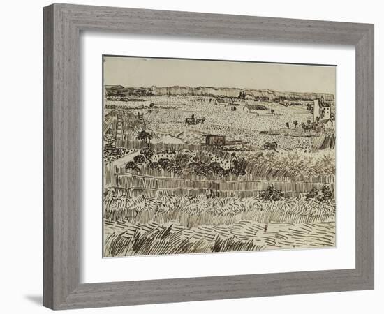 The Harvest in Provence (For Émile Bernar), 1888-Vincent van Gogh-Framed Giclee Print