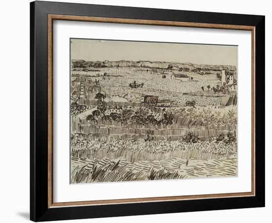 The Harvest in Provence (For Émile Bernar), 1888-Vincent van Gogh-Framed Giclee Print