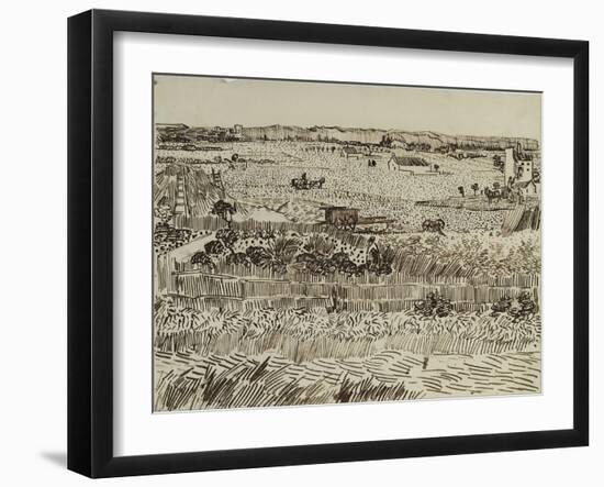 The Harvest in Provence (For Émile Bernar), 1888-Vincent van Gogh-Framed Giclee Print