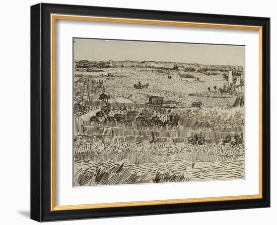 The Harvest in Provence (For Émile Bernar), 1888-Vincent van Gogh-Framed Giclee Print