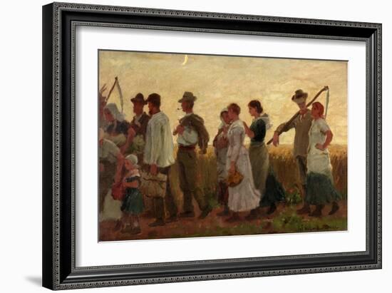 The Harvest Moon, 1881-George Faulkner Wetherbee-Framed Giclee Print