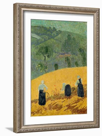 The Harvest (Oil on Canvas)-Paul Serusier-Framed Giclee Print