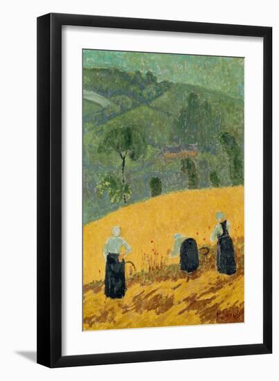 The Harvest (Oil on Canvas)-Paul Serusier-Framed Giclee Print