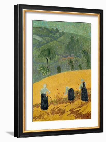 The Harvest (Oil on Canvas)-Paul Serusier-Framed Giclee Print