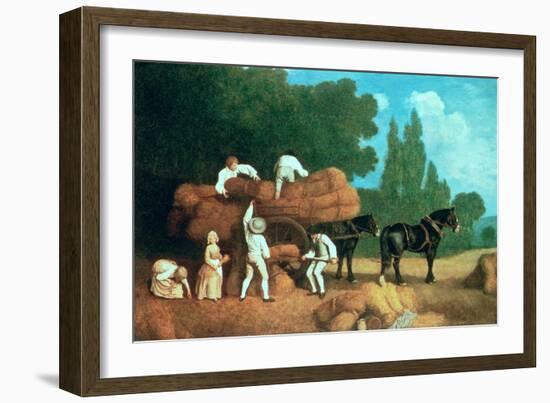 The Harvest Wagon-George Stubbs-Framed Giclee Print