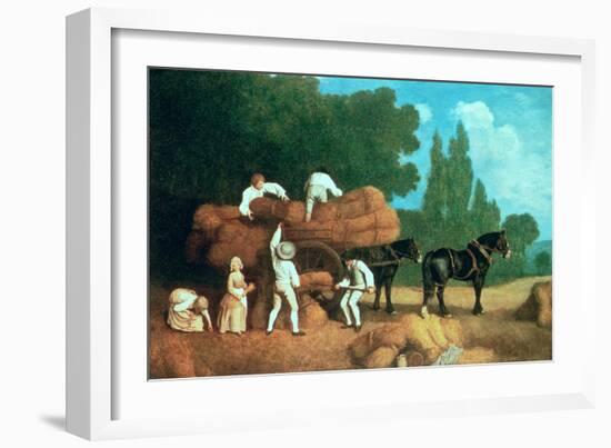 The Harvest Wagon-George Stubbs-Framed Giclee Print