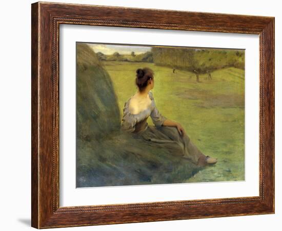 The Harvest-Pierre Andre Brouillet-Framed Giclee Print