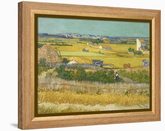 The Harvest-Vincent van Gogh-Framed Premier Image Canvas