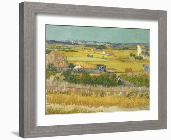 The Harvest-Vincent van Gogh-Framed Giclee Print