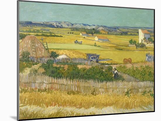 The Harvest-Vincent van Gogh-Mounted Giclee Print