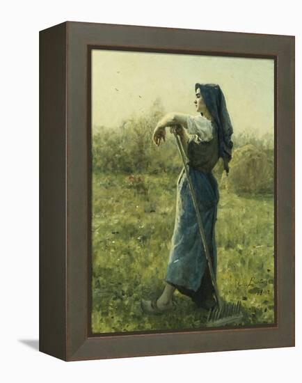 The Harvester, 1892-Jules Breton-Framed Premier Image Canvas