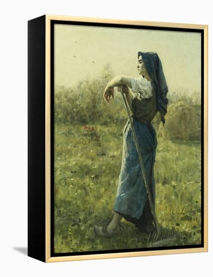 The Harvester, 1892-Jules Breton-Framed Premier Image Canvas