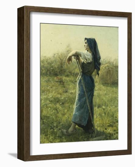 The Harvester, 1892-Jules Breton-Framed Giclee Print