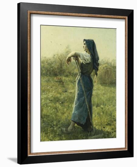 The Harvester, 1892-Jules Breton-Framed Giclee Print