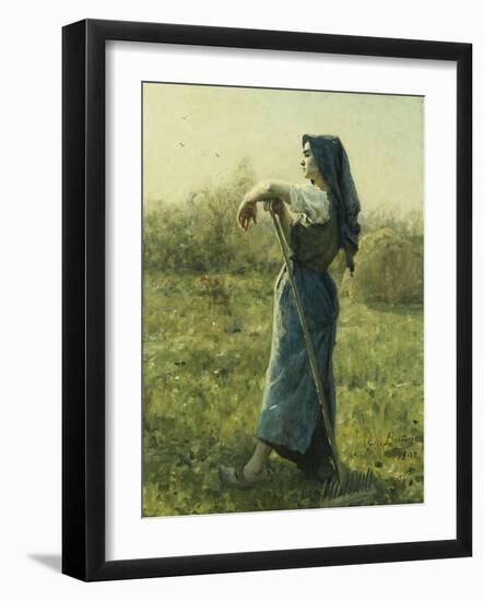 The Harvester, 1892-Jules Breton-Framed Giclee Print