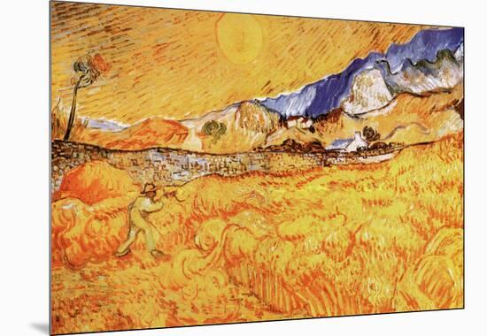 The Harvester-Vincent van Gogh-Mounted Art Print