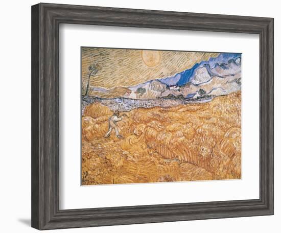 The Harvester-Vincent van Gogh-Framed Giclee Print