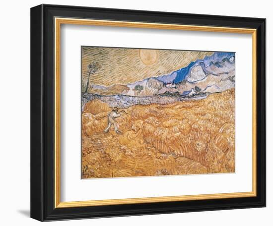 The Harvester-Vincent van Gogh-Framed Giclee Print