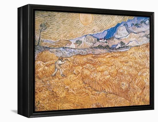 The Harvester-Vincent van Gogh-Framed Premier Image Canvas