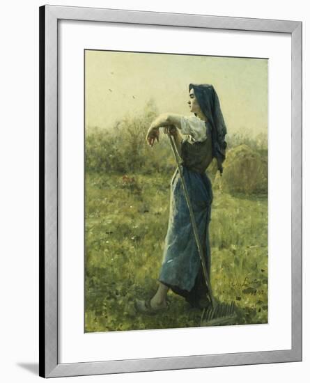 The Harvester-Jules Breton-Framed Giclee Print