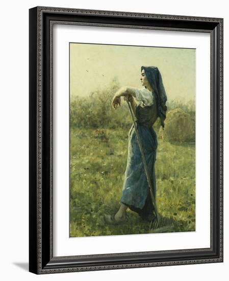 The Harvester-Jules Breton-Framed Giclee Print