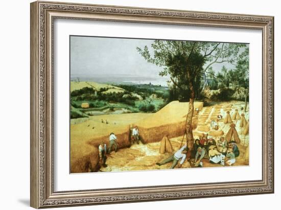 The Harvesters, 1565-Pieter Bruegel the Elder-Framed Giclee Print