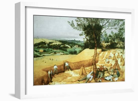 The Harvesters, 1565-Pieter Bruegel the Elder-Framed Giclee Print