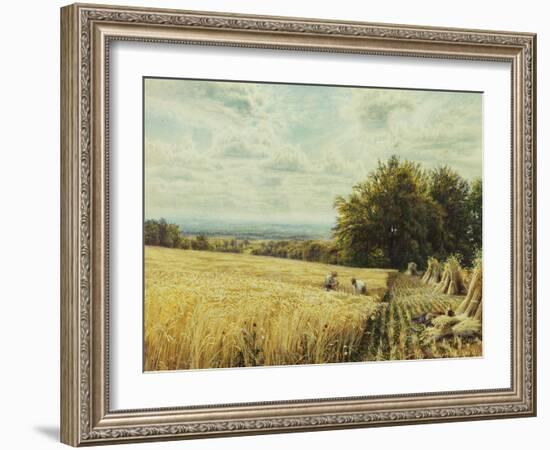 The Harvesters, 1865-Edmund George Warren-Framed Giclee Print