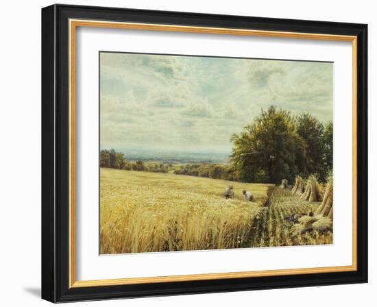 The Harvesters, 1865-Edmund George Warren-Framed Giclee Print