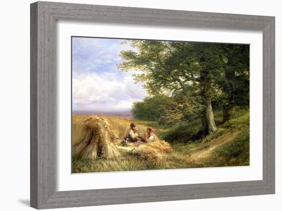 The Harvesters, 1881-George Vicat Cole-Framed Giclee Print