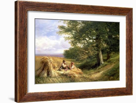 The Harvesters, 1881-George Vicat Cole-Framed Giclee Print