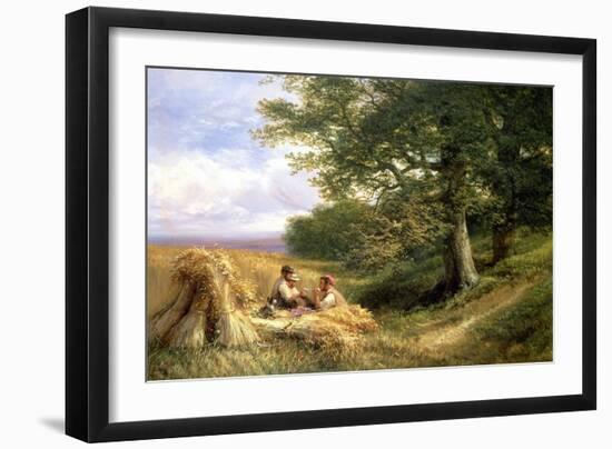 The Harvesters, 1881-George Vicat Cole-Framed Giclee Print