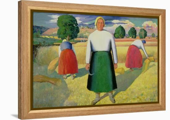 The Harvesters, 1909-10-Kasimir Malevich-Framed Premier Image Canvas