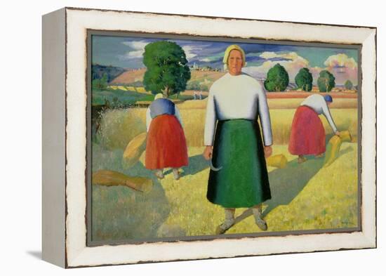 The Harvesters, 1909-10-Kasimir Malevich-Framed Premier Image Canvas