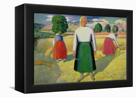 The Harvesters, 1909-10-Kasimir Malevich-Framed Premier Image Canvas