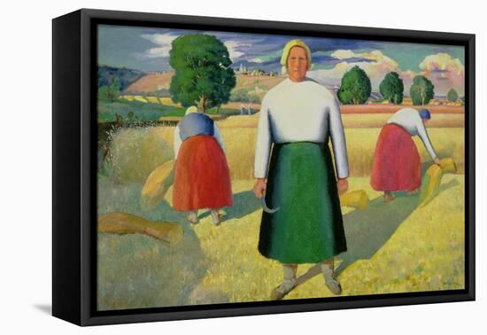 The Harvesters, 1909-10-Kasimir Malevich-Framed Premier Image Canvas