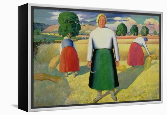 The Harvesters, 1909-10-Kasimir Malevich-Framed Premier Image Canvas