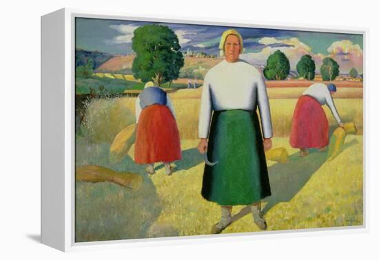 The Harvesters, 1909-10-Kasimir Malevich-Framed Premier Image Canvas