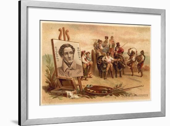 The Harvesters by Louis Leopold Robert-Louis Leopold Robert-Framed Giclee Print