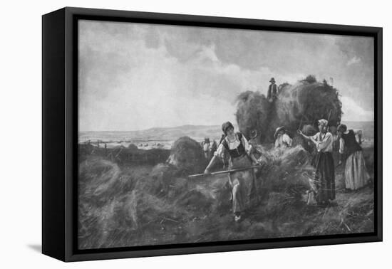 'The Harvesters', c1885, (1912)-Julien Dupre-Framed Premier Image Canvas