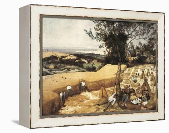 The Harvesters-Pieter Bruegel the Elder-Framed Stretched Canvas