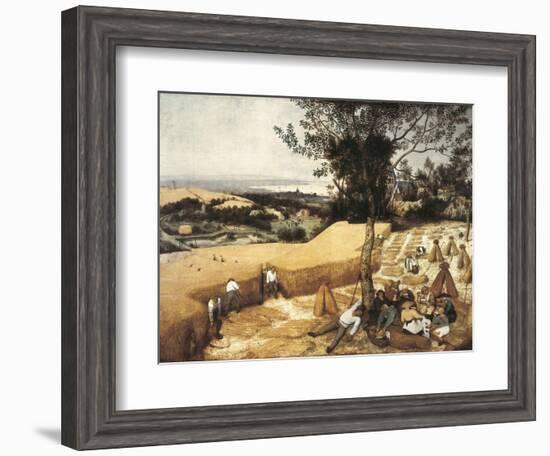 The Harvesters-Pieter Bruegel the Elder-Framed Art Print